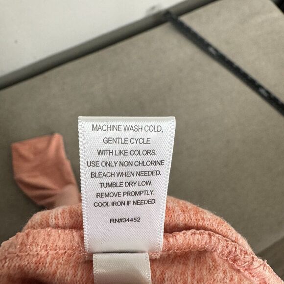 Cuddl Duds Sleep Shirt L Petite Peach Fleece Lined Comfort Sleep Cardigan Cozy - Picture 6 of 10